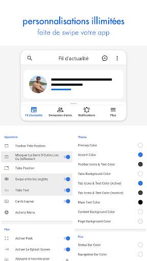 Swipe pour Facebook & Messenger screenshot 2