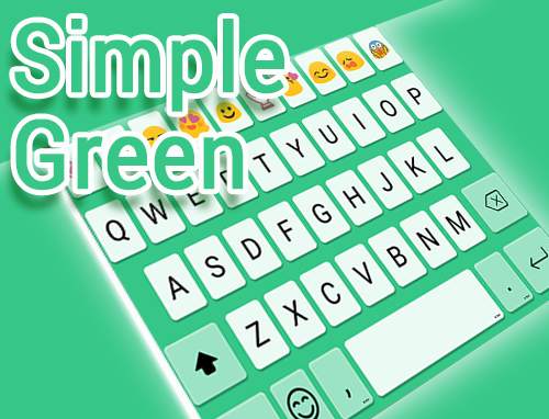Simple Green Emoji Keyboard screenshot 5