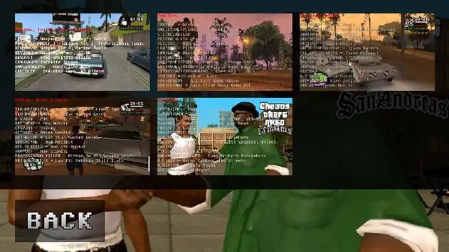 Cheats - GTA San Andreas screenshot 2