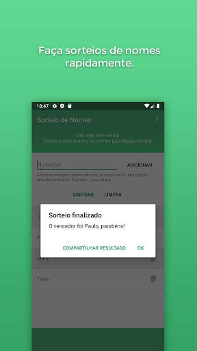 Sorteio de Nomes स्क्रीनशॉट 3