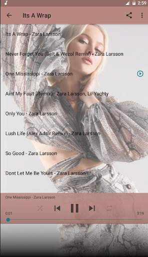 Zara Larsson Album Of Music screenshot 2