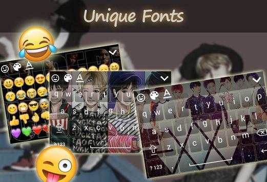 KPOP Boyband Keyboard Theme screenshot 4
