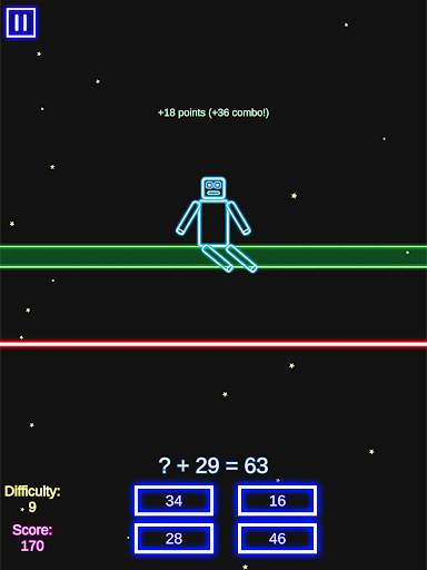 Laser Math: Sum, Subtract, Multiply & Divide Easy! screenshot 9