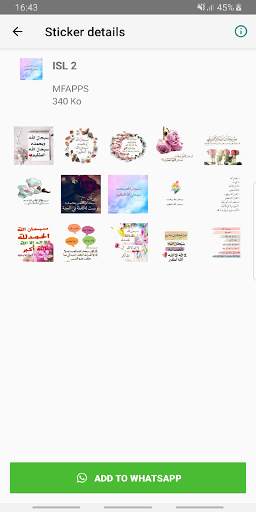 islamic stickers for Whatsapp - WASTICKERAPPS screenshot 8