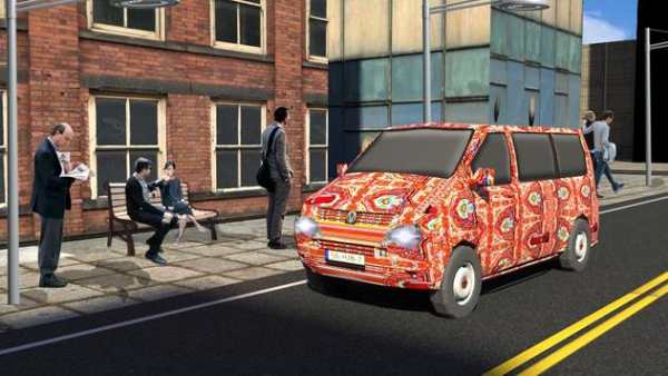 City Van Driving : MiniBus Public Transport screenshot 1