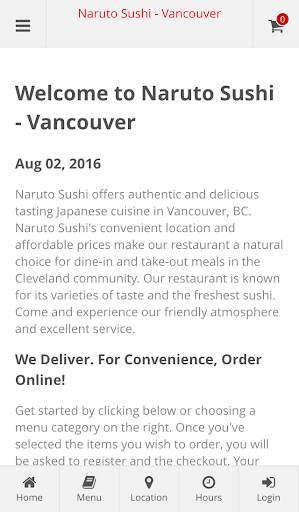 Naruto Sushi - Vancouver screenshot 1