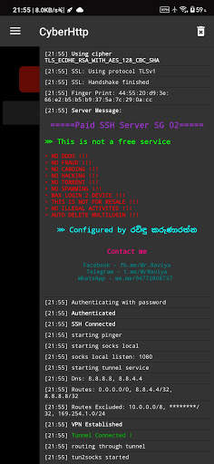 Cyber Http - Custom Header Injector VPN screenshot 6