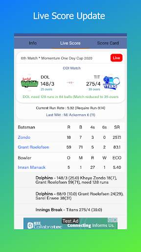 Cric Live - Live Cricket Score & News screenshot 3