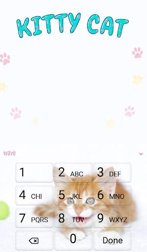 Kitty Cat Animated Keyboard   Live Wallpaper स्क्रीनशॉट 5