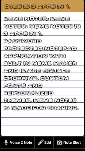 Meme Notes - 3 Apps In 1 screenshot 3