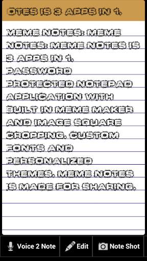 Meme Notes - 3 Apps In 1 screenshot 3