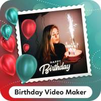 Birthday Video Maker with Song and Name logo