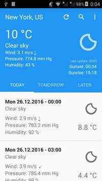 Weather forecast   widget screenshot 1