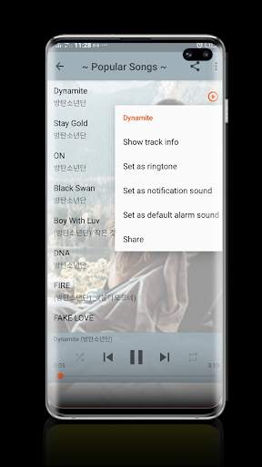 BTS Dynamite Latest Popular Songs screenshot 1