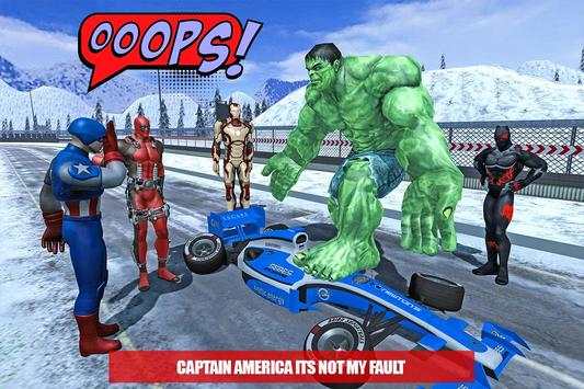 Superhero Real Car Racing Stunts: Super Hero Games screenshot 5
