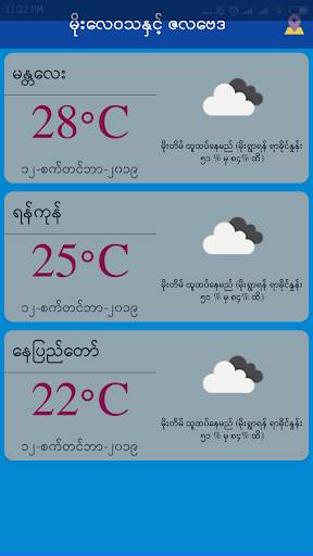 Myanmar Weather App screenshot 1