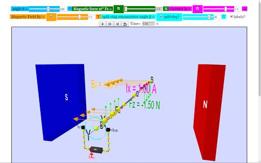 DC Motor 3D Simulator Lab screenshot 3