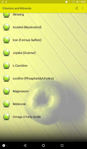 Vitamins and Minerals Guide screenshot 3