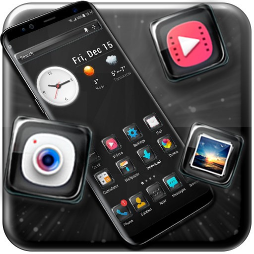 Glass launcher theme &amp;wallpaper icon