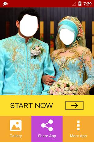 Hijab Wedding Couple Suit screenshot 1