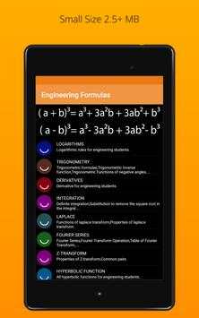 Engineering Maths Formulas Offline 7 تصوير الشاشة