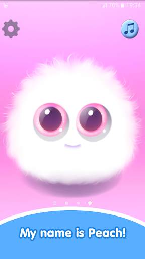 Fluffy Peach Live Wallpaper screenshot 1
