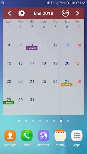 Calendario fácil de México скриншот 6