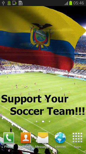 Ecuador Flag Live Wallpaper screenshot 1
