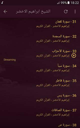 القران الكريم كامل بصوت الشيخ ابراهيم الاخضر screenshot 5