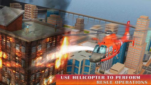 Fire Truck Driving: Helicopter Rescue screenshot 3