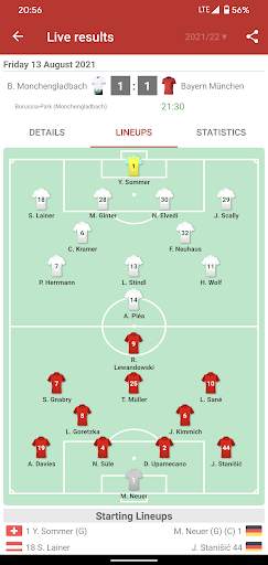 Live Scores for Bundesliga 2021/2022 screenshot 4