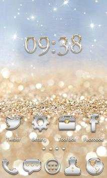 Gold & Silver GOLauncher Theme screenshot 2