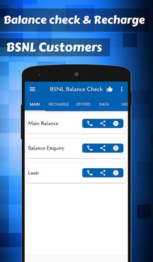 App for BSNL Recharge balance screenshot 1