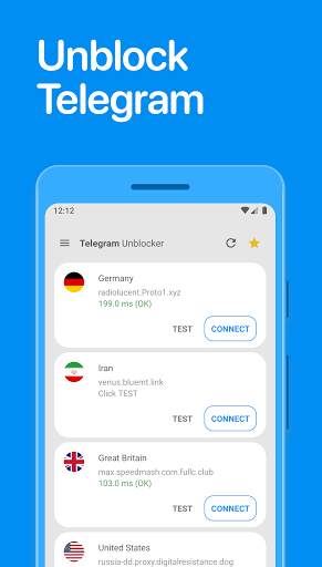 Proxy for Telegram - Free Mtproto Telegram proxy screenshot 1