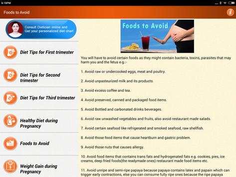 Pregnancy Care Healthy Diet & Nutrition Foods Help screenshot 13