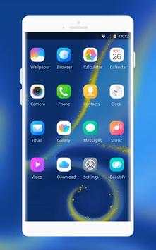 Theme for blue shining glass wallpaper screenshot 2