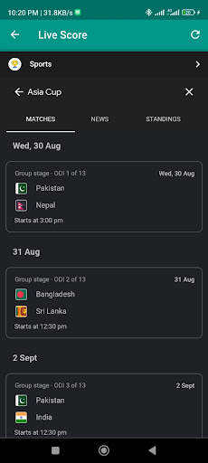 Asian Cricket Cup 2023 screenshot 2