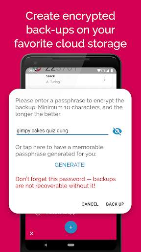 Authenticator screenshot 2