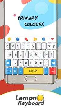 Primary Colors-Lemon Keyboard screenshot 1