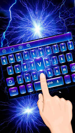 Cool Blue Lighting Keyboard screenshot 1
