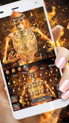Fire Skull Keyboard screenshot 1
