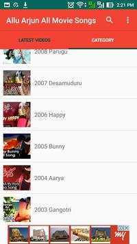 Allu Arjun All Movie Songs screenshot 5