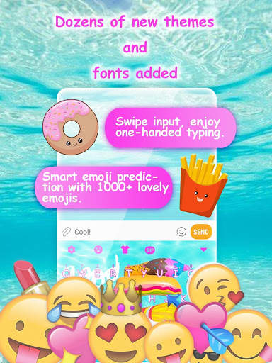 Good Vibes Summer Keyboard Theme for Girls screenshot 2