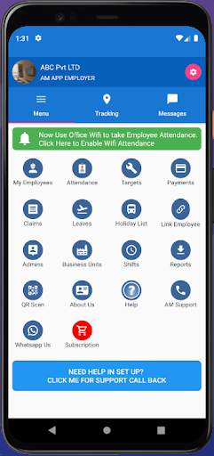Attendance Master App-GPS+Wifi screenshot 1