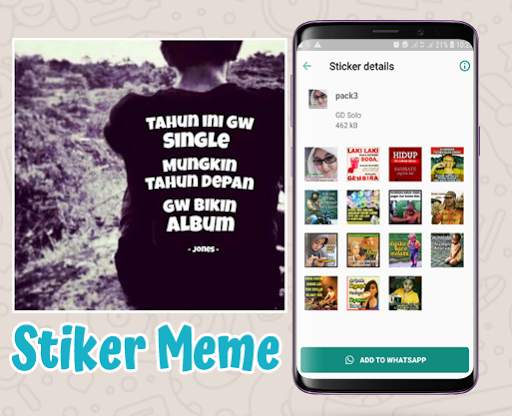Stiker Meme Perang Gambar WA Stiker screenshot 3