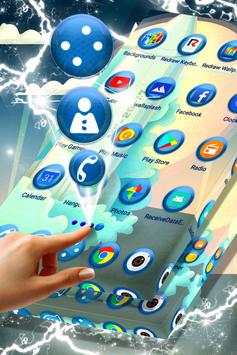 Blue Colour Launcher 4 تصوير الشاشة