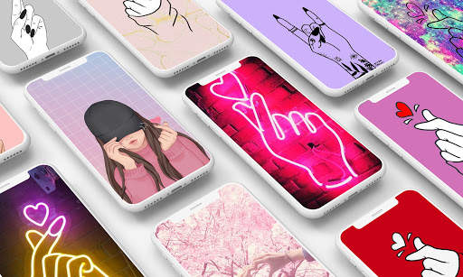 Finger Heart Wallpaper screenshot 1