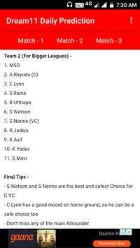Dream11 Daily Prediction screenshot 2