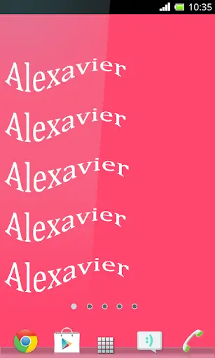 Name Live Wallpaper screenshot 3