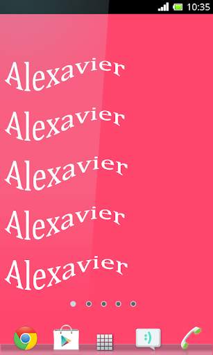 Name Live Wallpaper 3 تصوير الشاشة